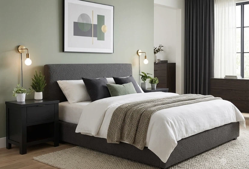 Ashley Hardwood Modern Nightstands Midnight Black - photo 2
