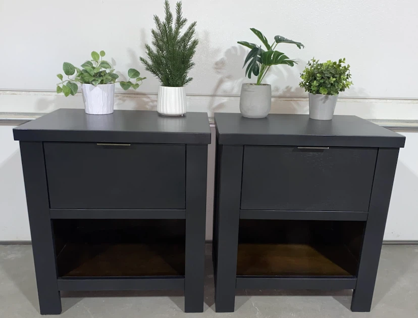 Ashley Hardwood Modern Nightstands Midnight Black - photo 4
