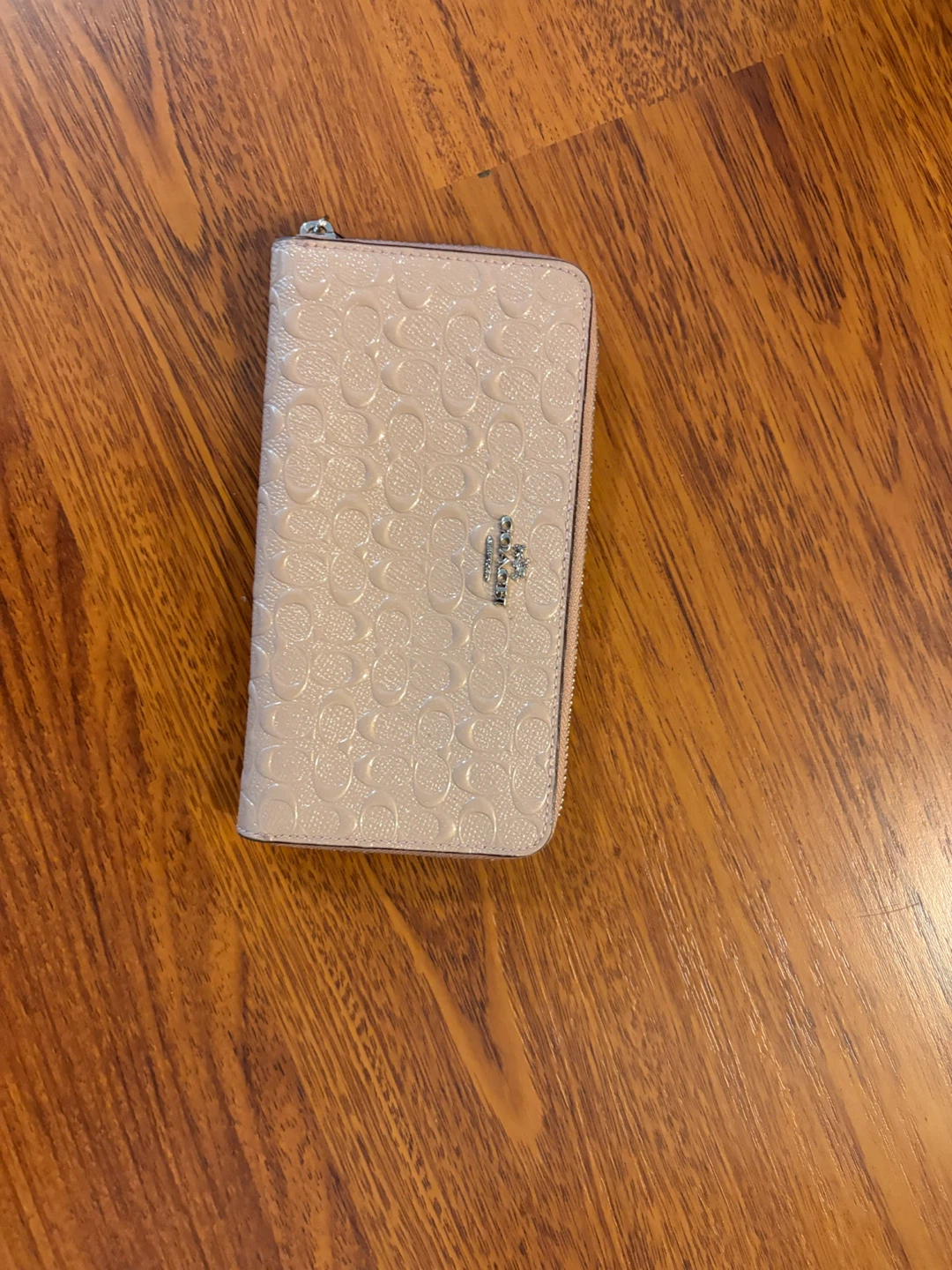 Coach Zip Around Wallet - Light Pink