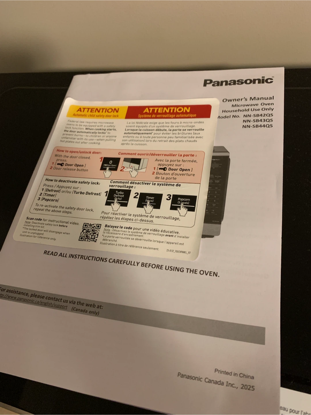 Panasonic NN-SB42QS Microwave like New - photo 3