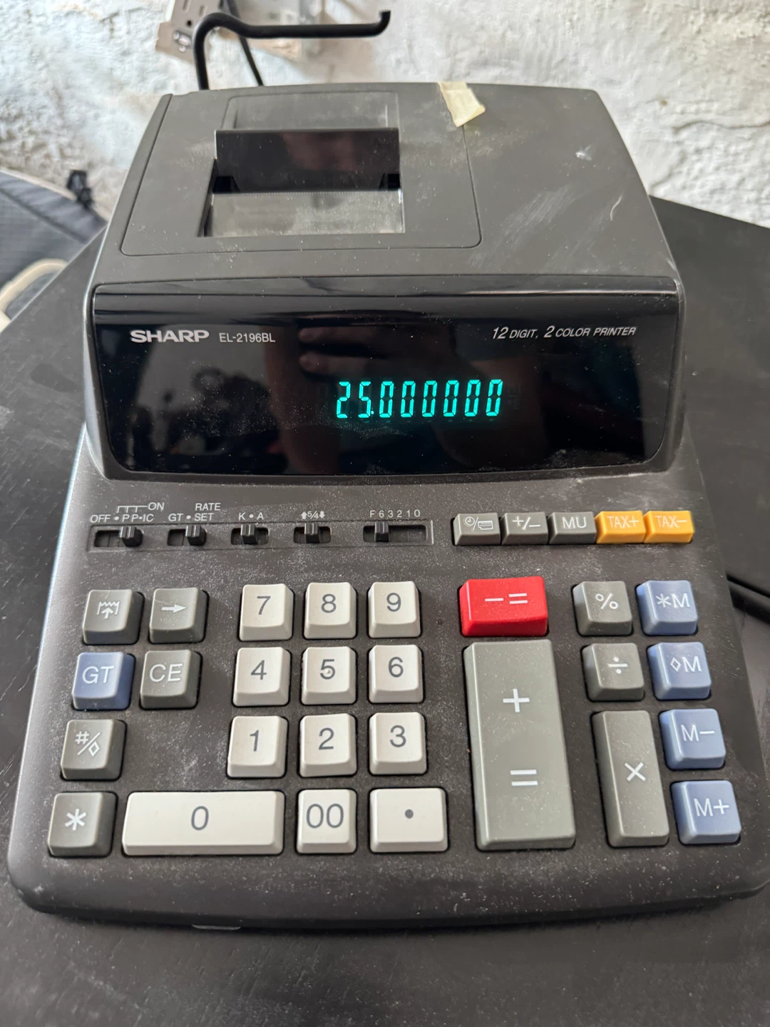 Sharp EL-2196BL Electronic Calculator with Printer - photo 2