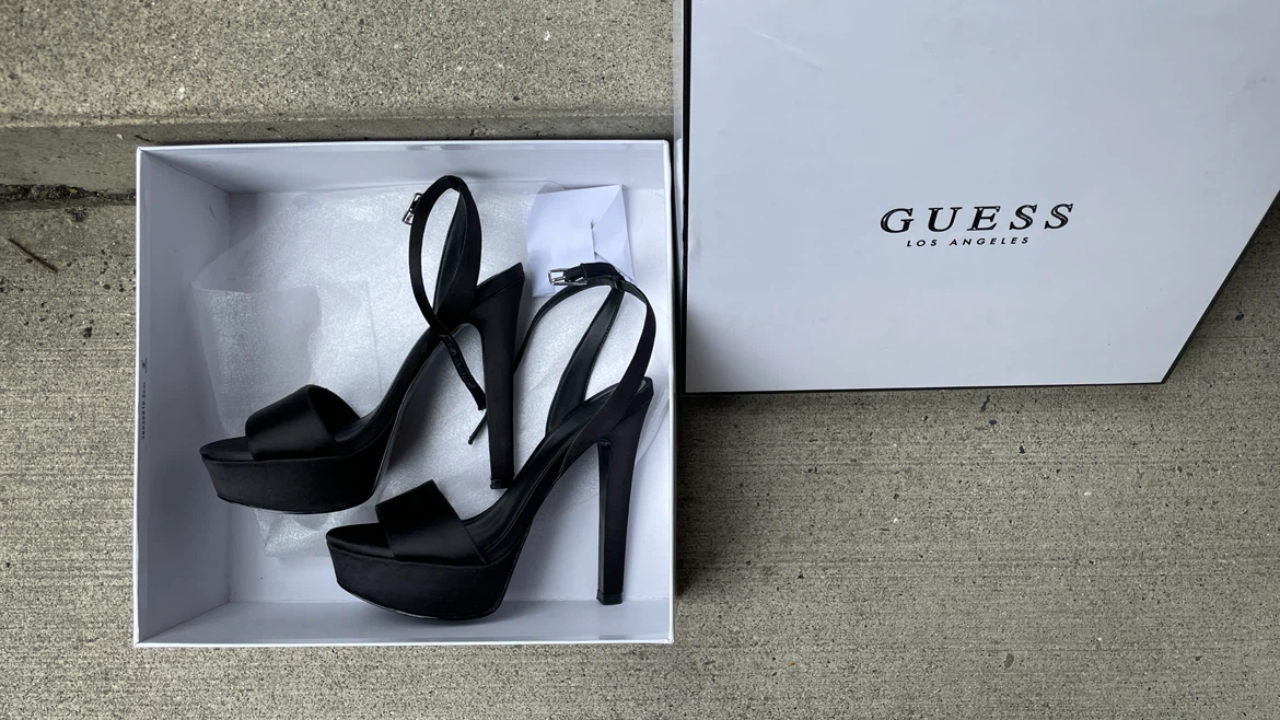 Guess Black Platform Heels - photo 2