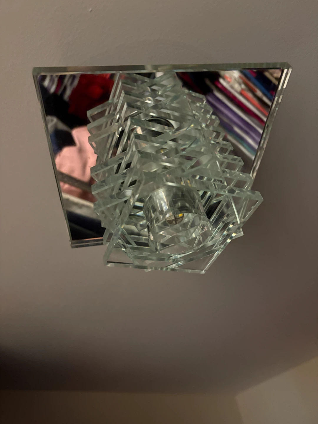 Glass Flush Mount Ceiling Light Fixture
