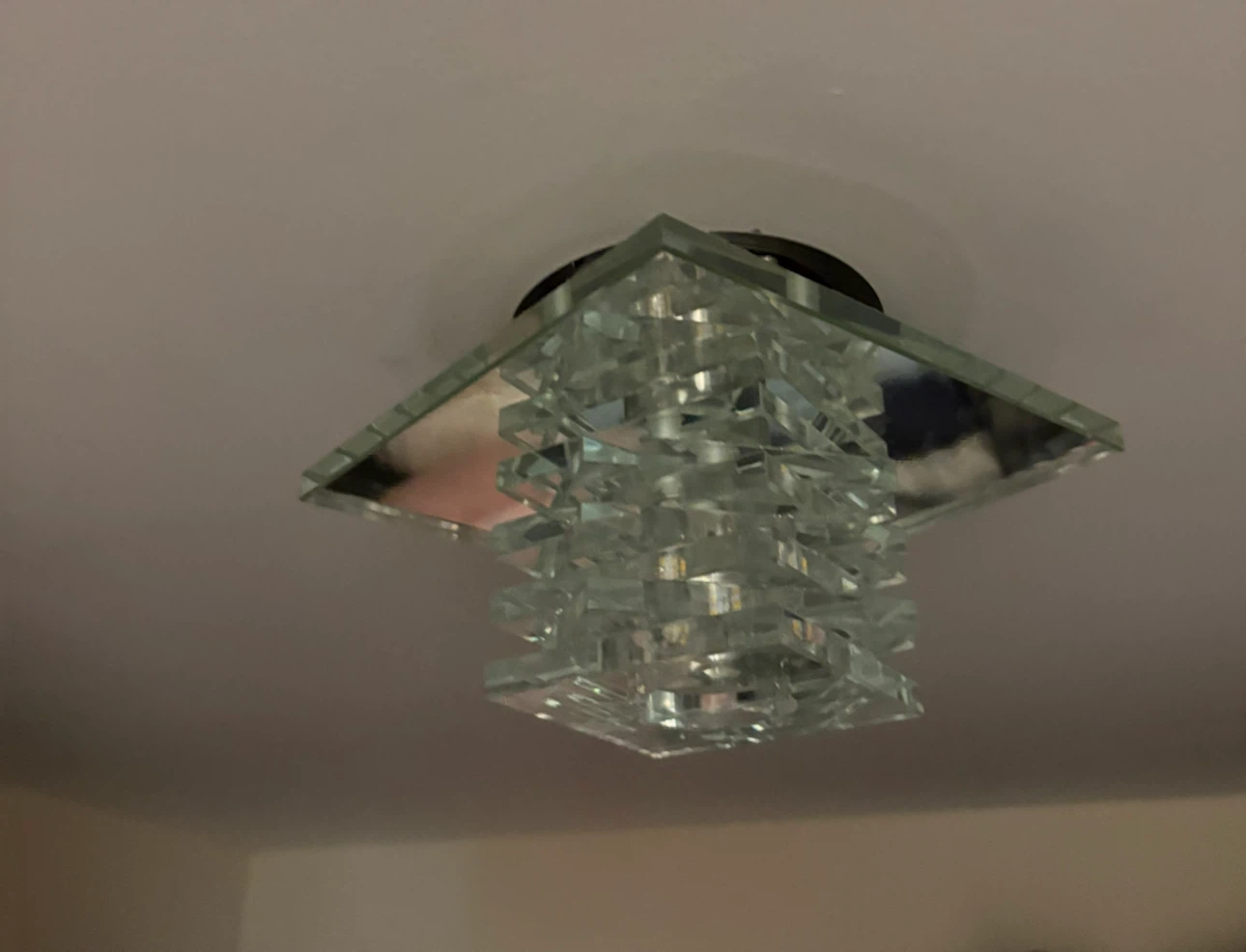 Glass Flush Mount Ceiling Light Fixture - photo 2