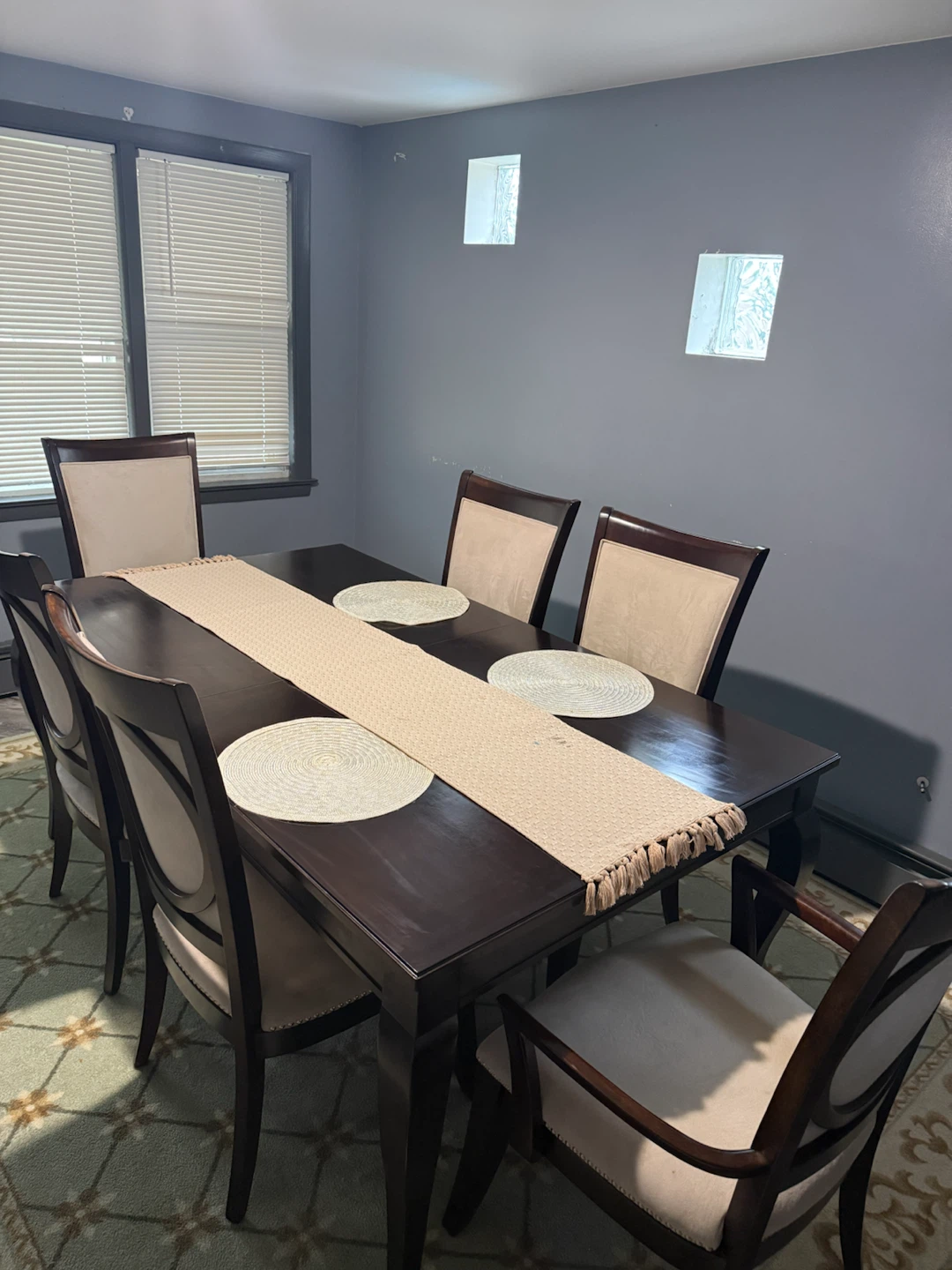 Dining Table Set with 6 Chairs