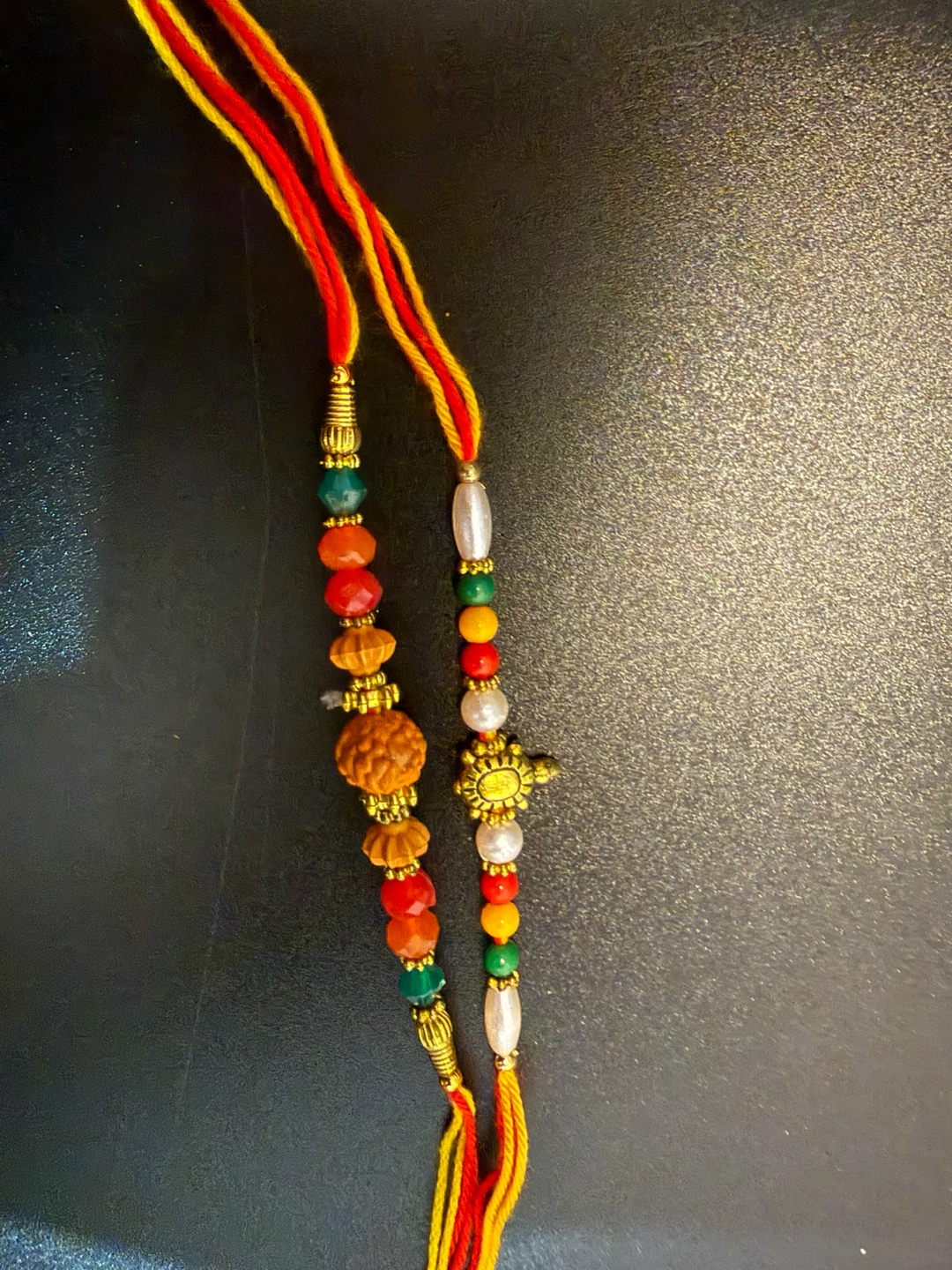 Beaded Rakhi with Rudraksha