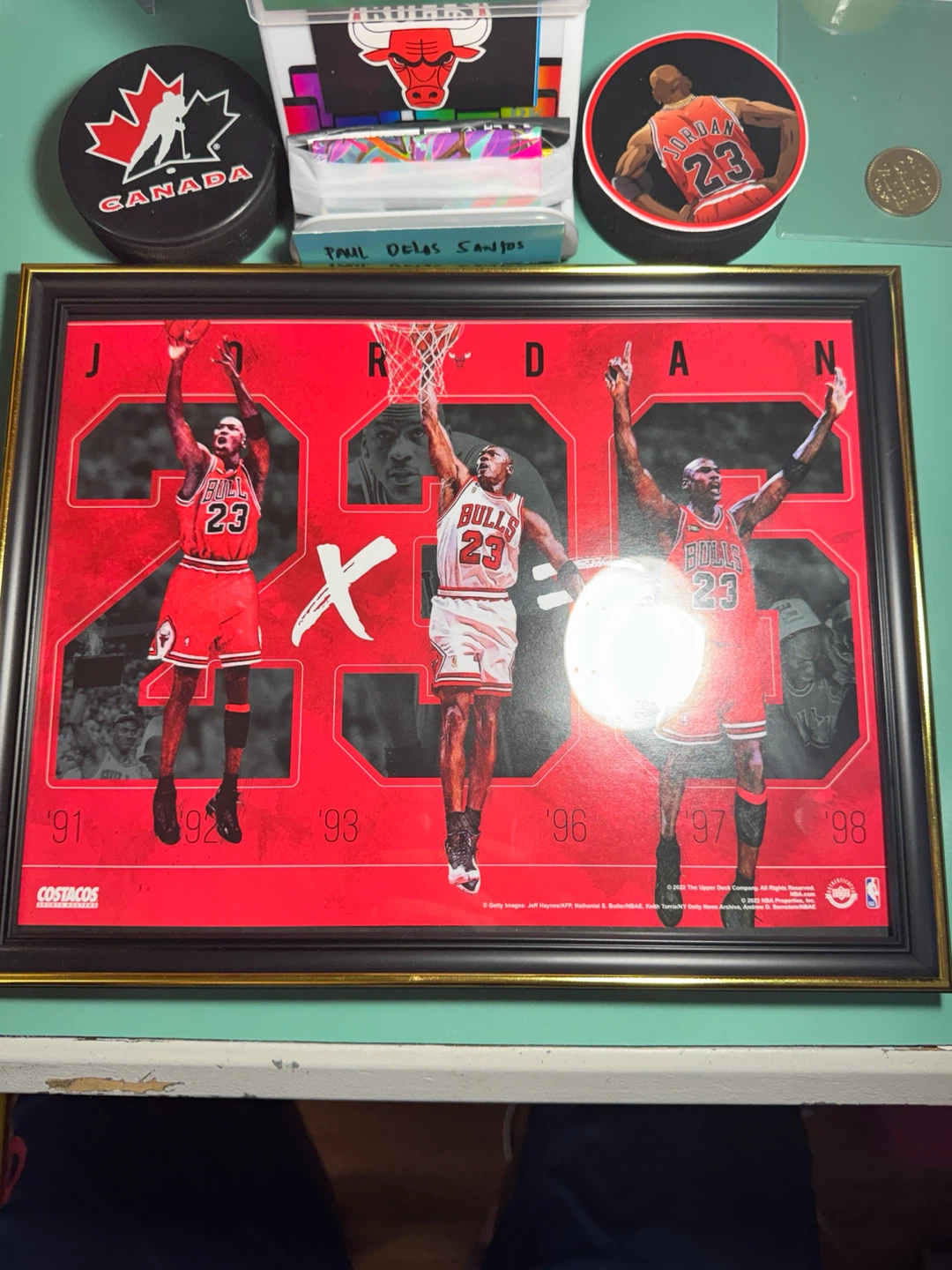 Michael Jordan "3 Peat" Framed Poster - photo 2