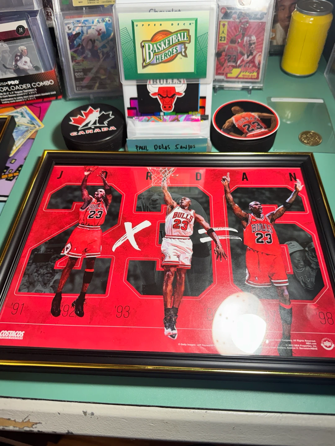 Michael Jordan "3 Peat" Framed Poster - photo 3