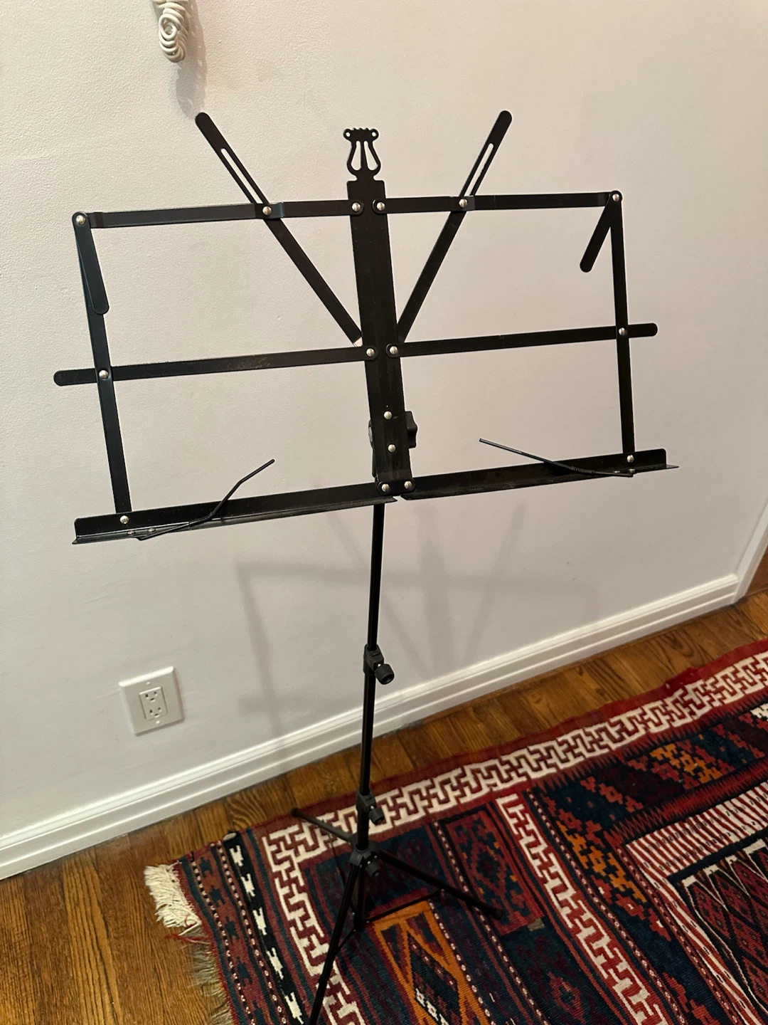 Black Music Stand with Carrying Bag