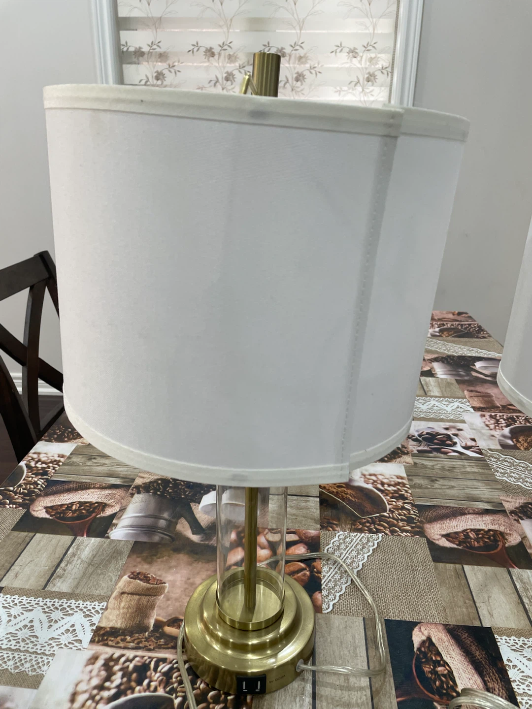 Table Lamps (Set of 2) - Brass & Clear Glass - photo 3