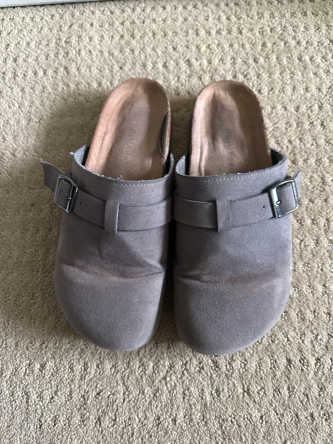 Grey Clogs size 4 kids / women 6