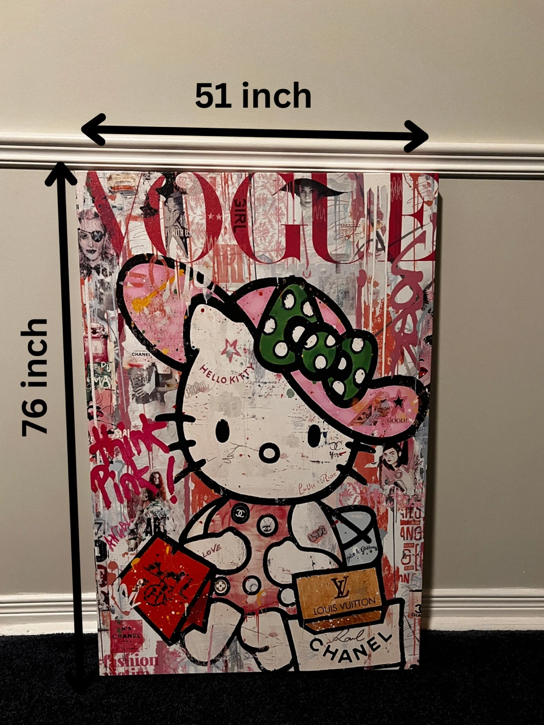 Hello Kitty x Vogue Mixed Media Wall Art