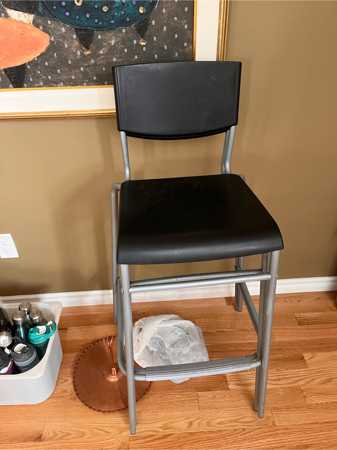 Black Bar Stool from ikea
