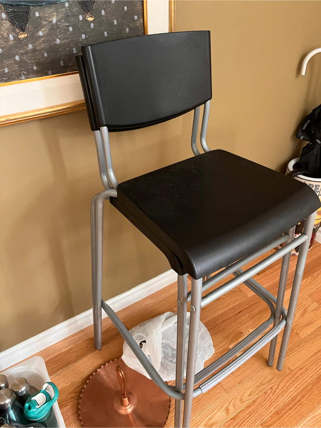 Black Bar Stool from ikea - photo 2
