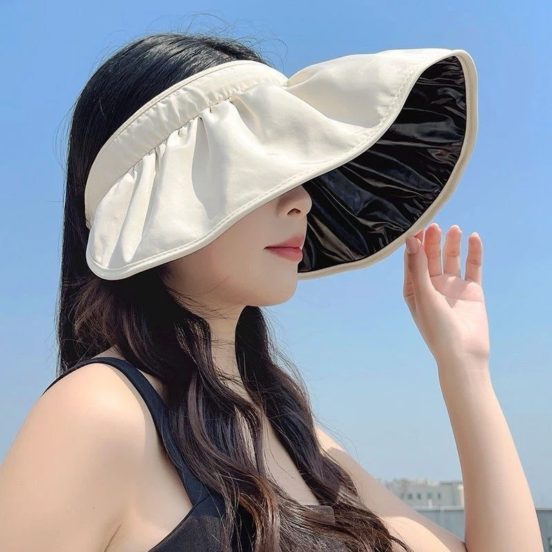 Adjustable Wide Brim Sun Visor Hat