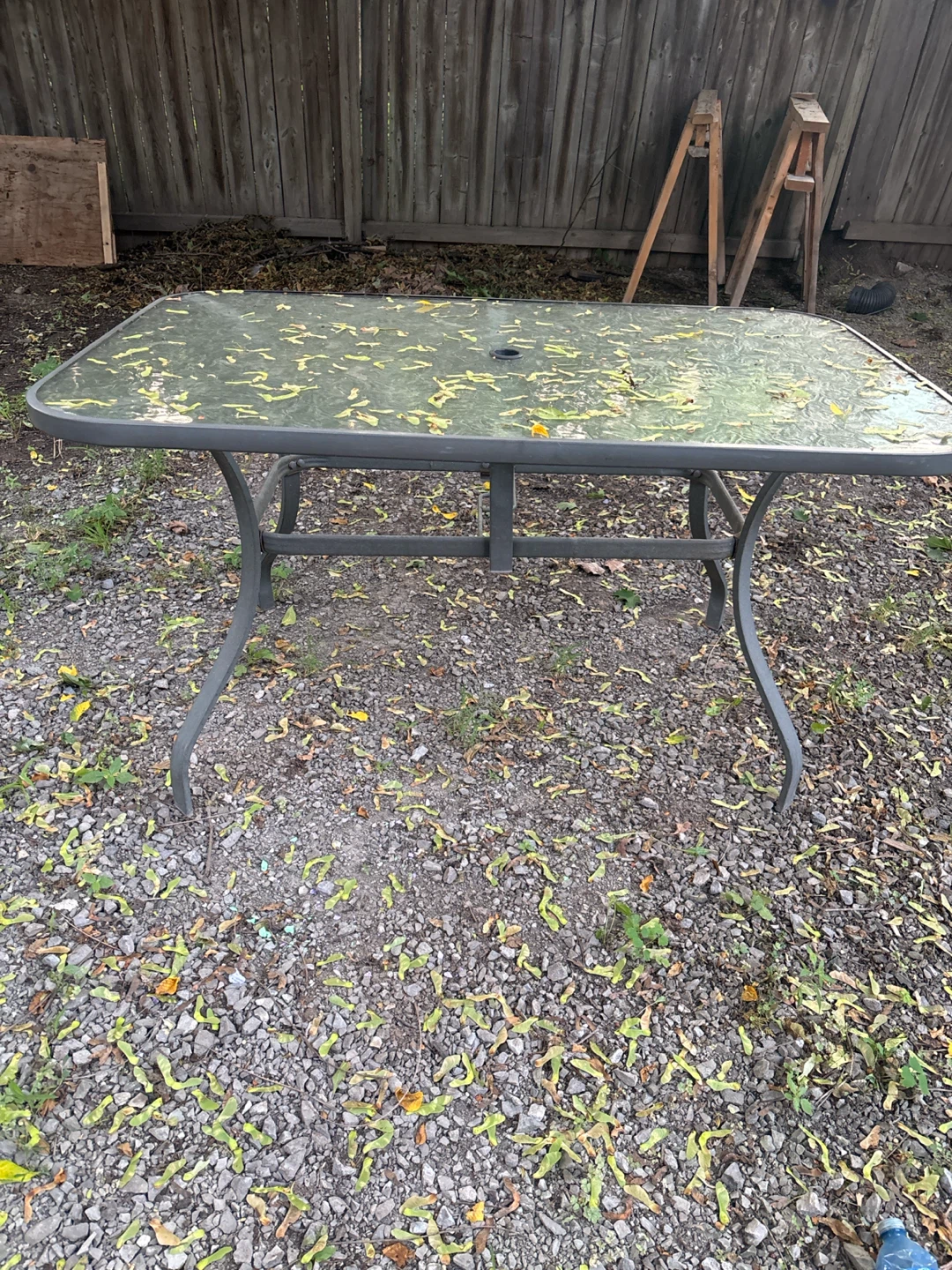 Patio Table with Glass Top - photo 2
