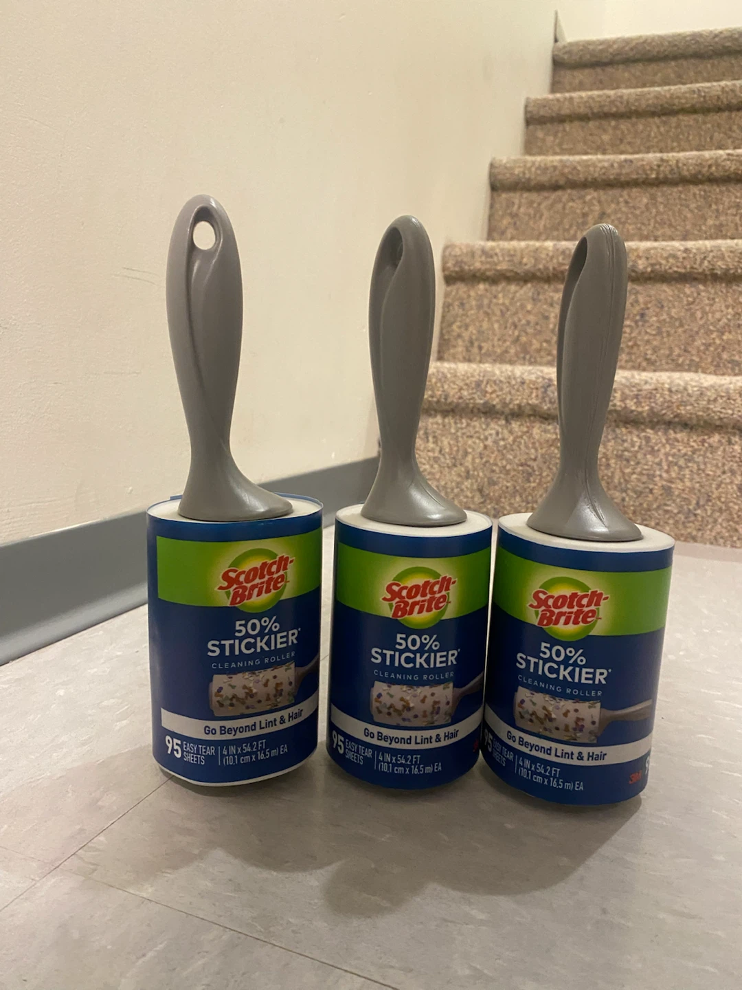 Scotch-Brite 50% Stickier Cleaning Rollers - Set of 3