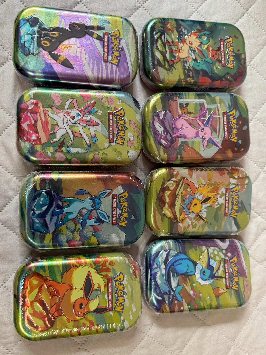Pokemon Trading Card Game Collectible Tins - Lot of 8