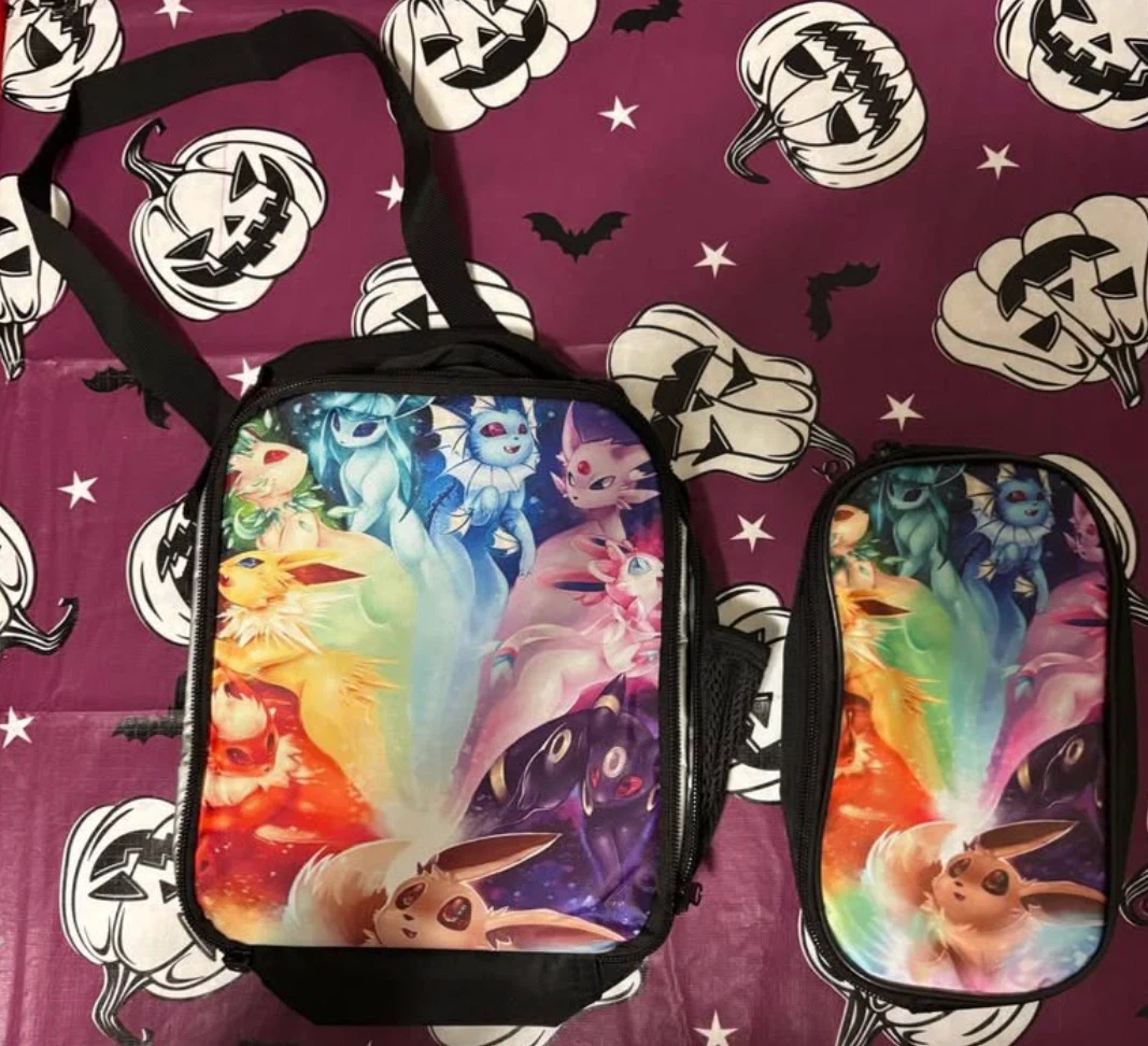 Pokémon Eeveelutions Lunch Bag & Zipper Pouch Set