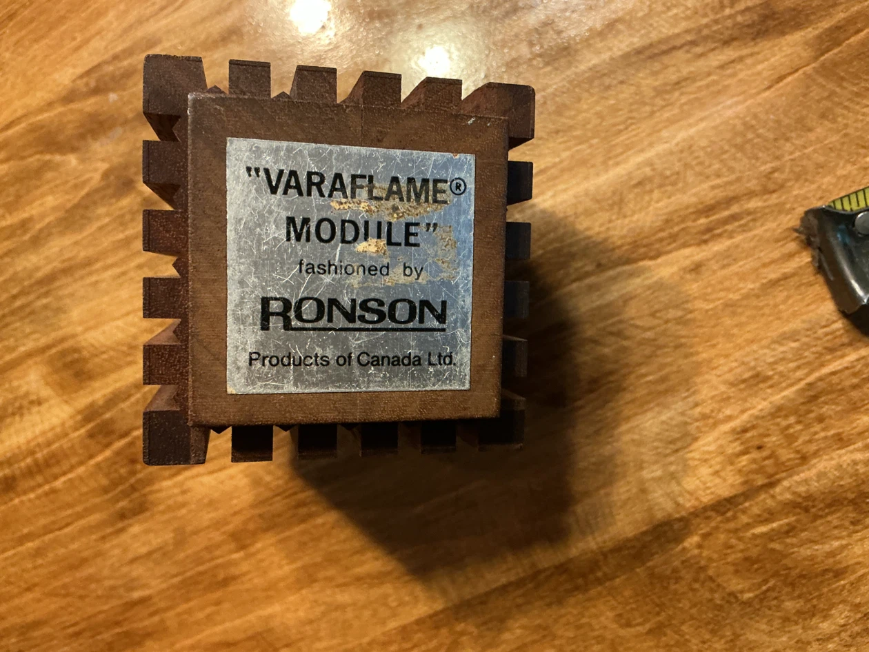 Rare 1960’s Wood & Chrome RONSON VARAFLAME Table Lighter - photo 4