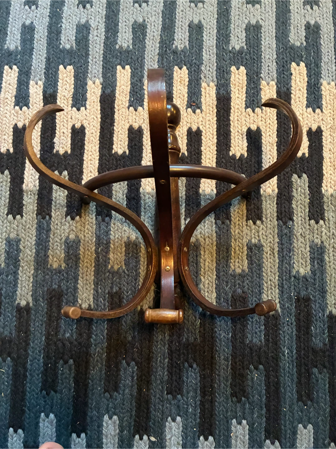 Thonet-Style Wooden Wall Mounted Coat Hook Hanger