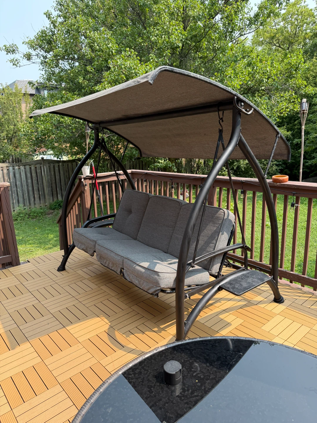 Outdoor Swing Chair with Canopy costco