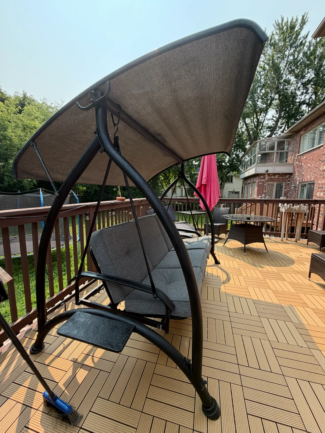 Outdoor Swing Chair with Canopy costco - photo 2