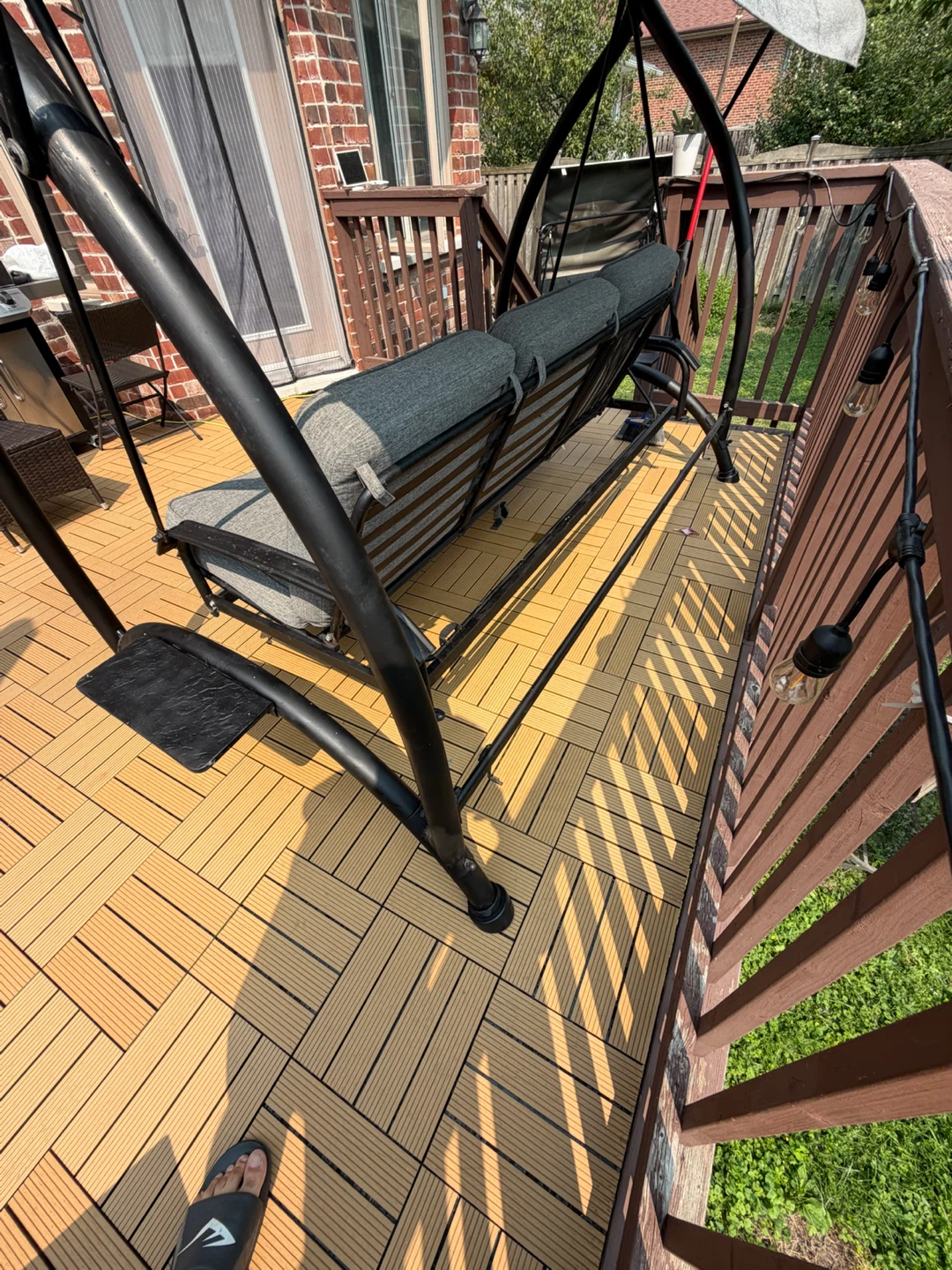 Outdoor Swing Chair with Canopy costco - photo 3