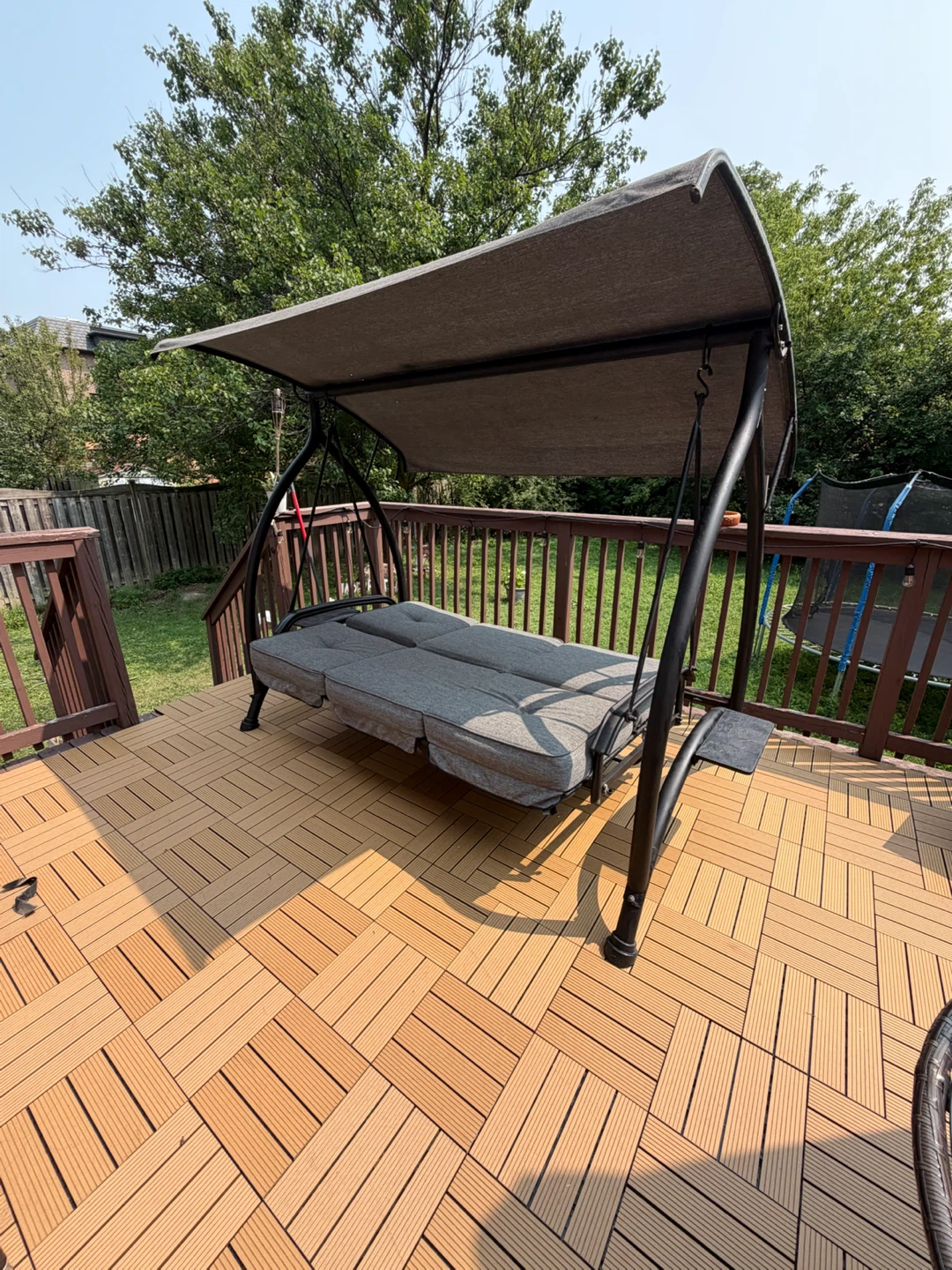Outdoor Swing Chair with Canopy costco - photo 4