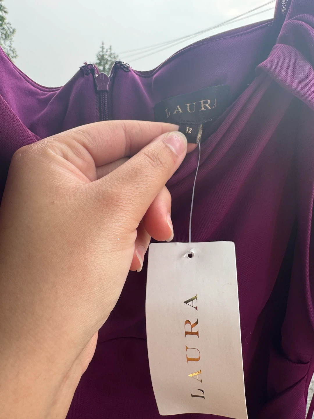 Laura Purple Dress Size 12 - photo 3