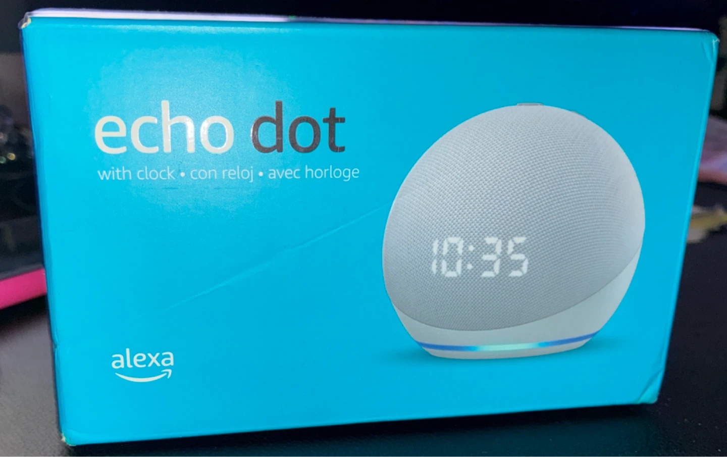 Amazon Echo Dot (4th Gen) with Clock
