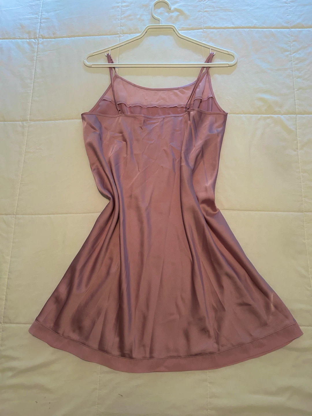 La Vie en Rose Pink Satin Slip Dress - photo 2