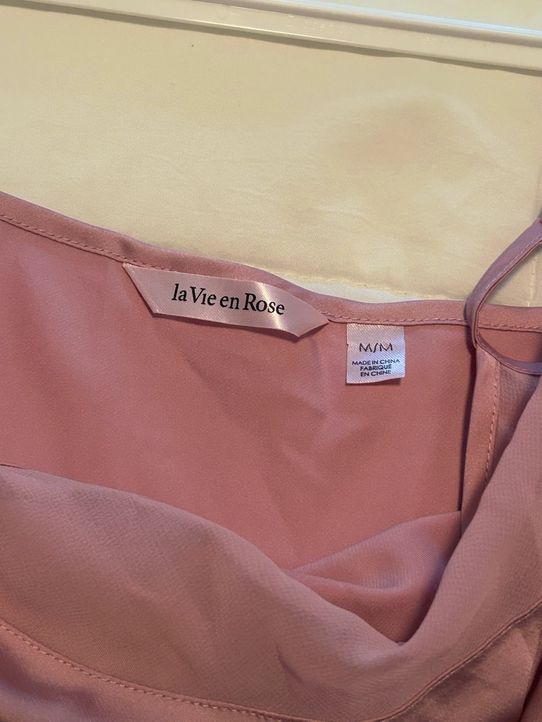 La Vie en Rose Pink Satin Slip Dress - photo 3