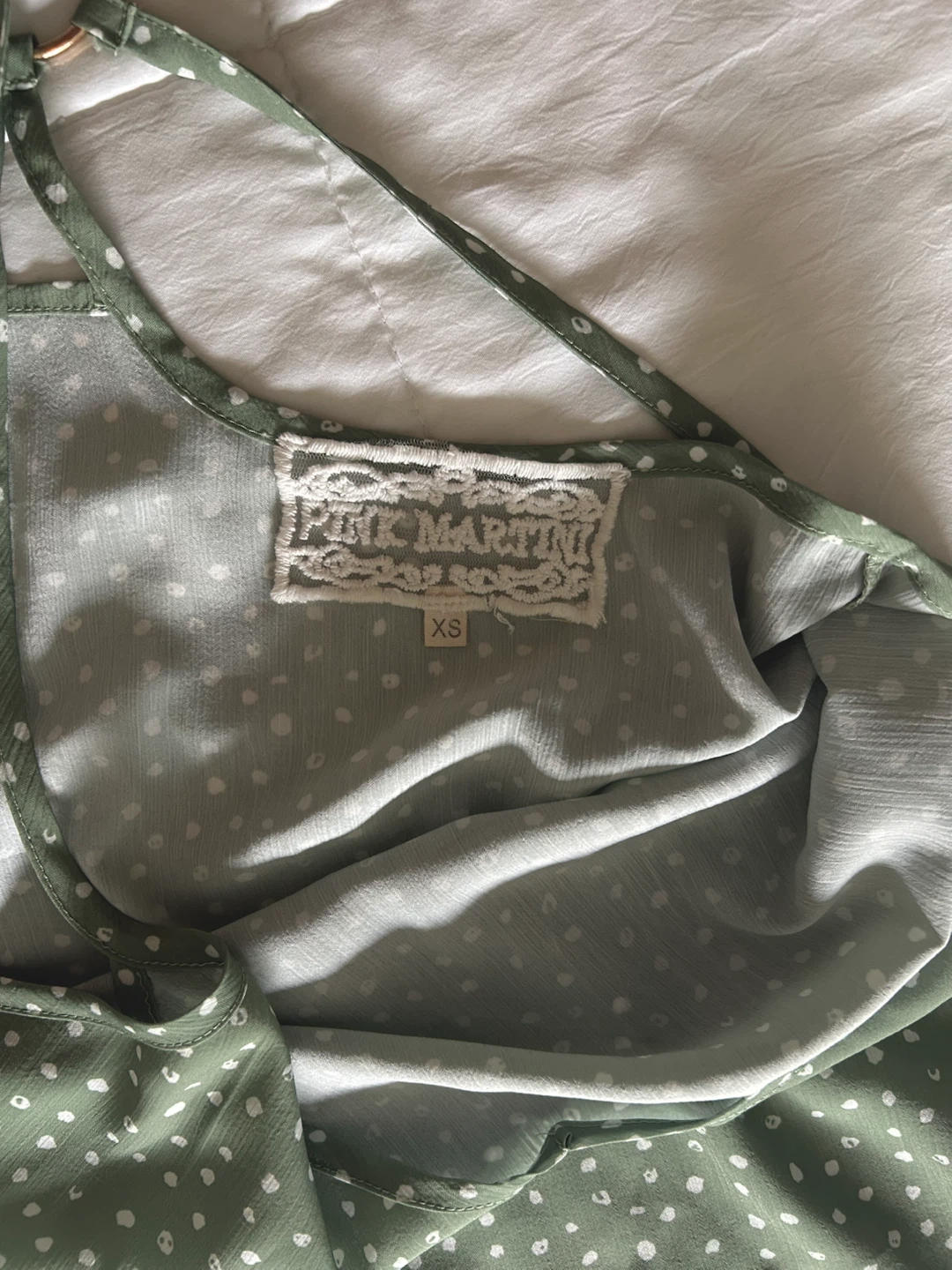 Pink Martini Green Polka Dot Cami Top - photo 4