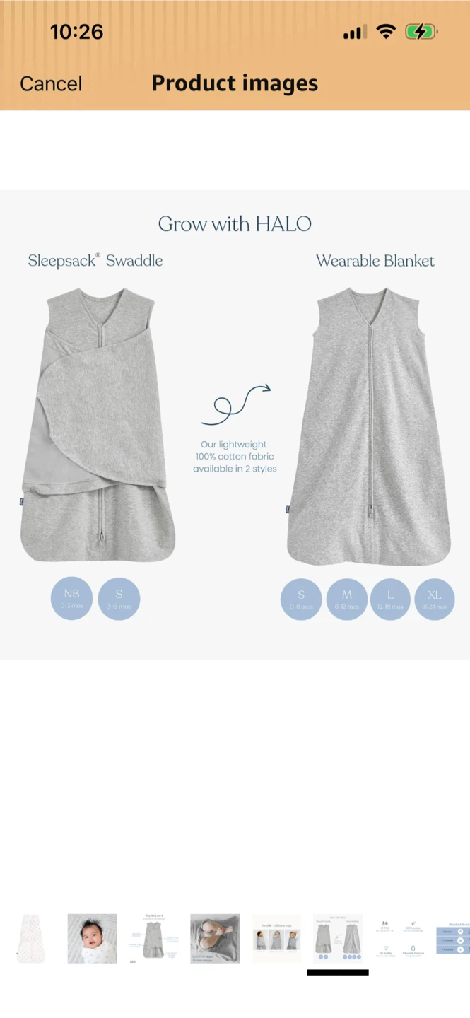 Brand New-HALO SleepSack Swaddle Medium Size - photo 5