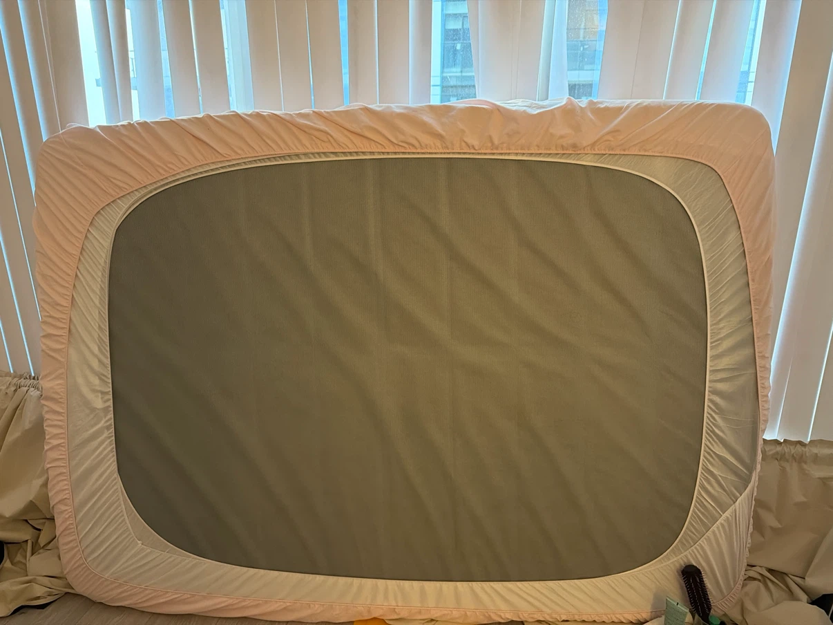Black Metal Bed Frame with Mattress