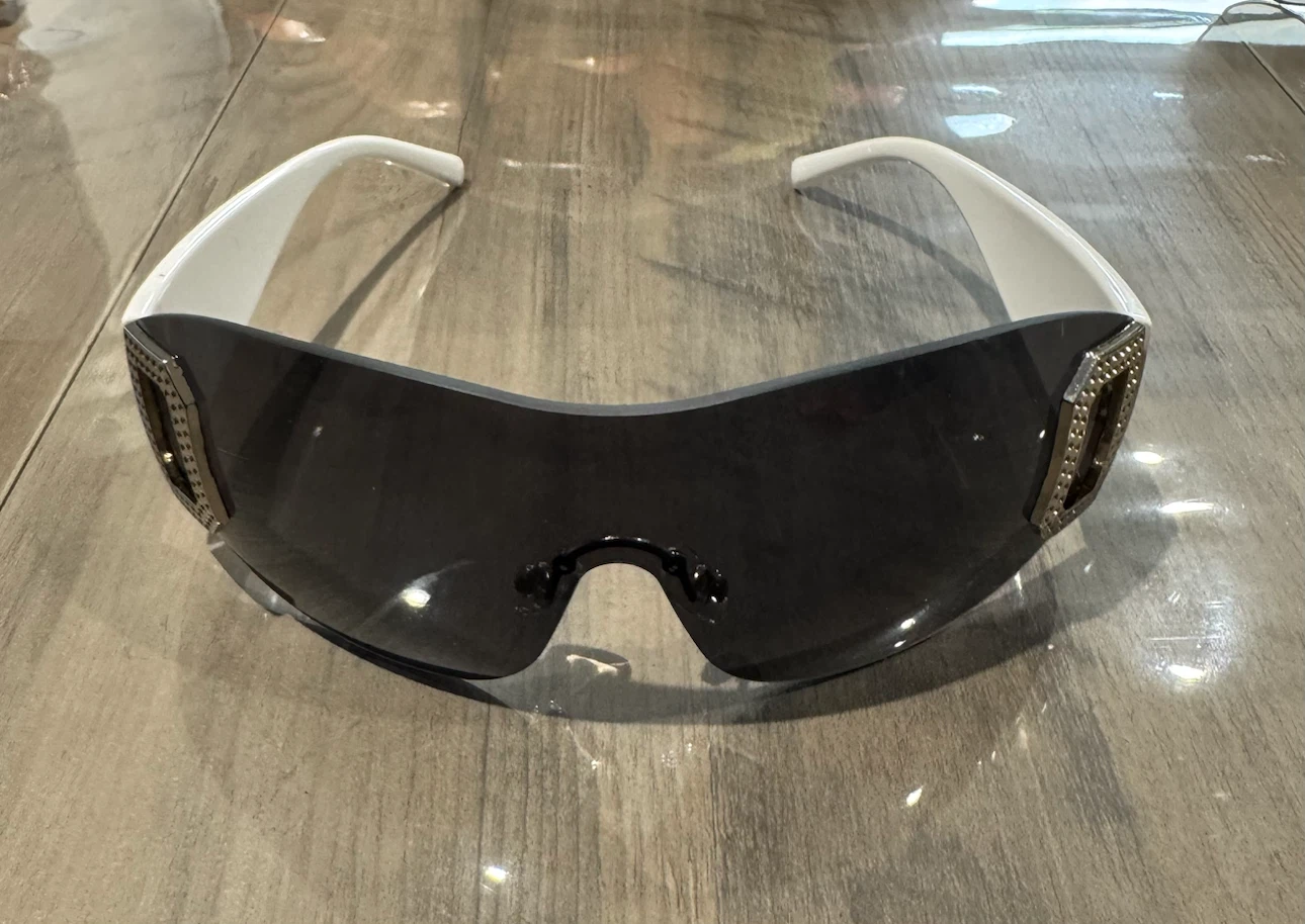 Statement Sunglasses - White & Black