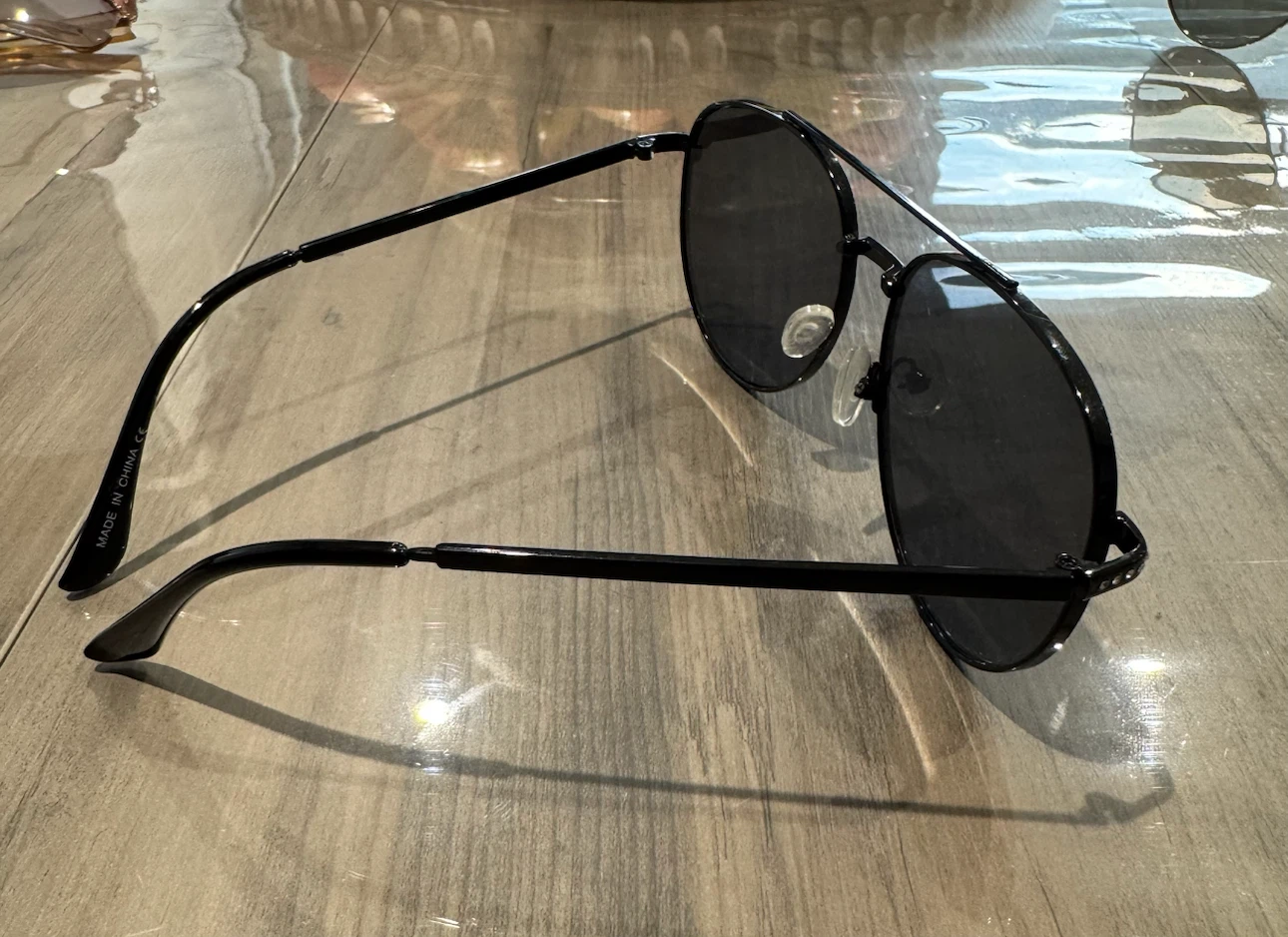 Black Aviator Sunglasses - photo 3