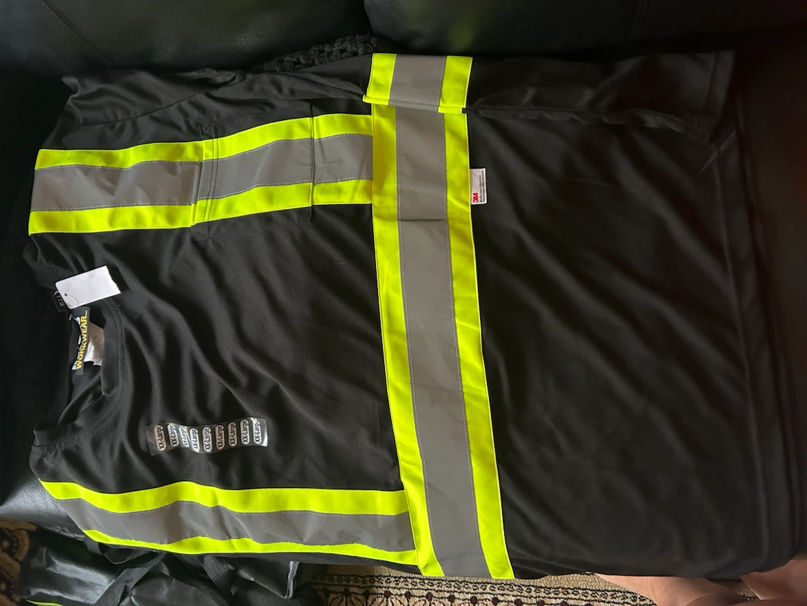 Holmes Workwear Black High-Vis T-Shirt XXL - photo 2