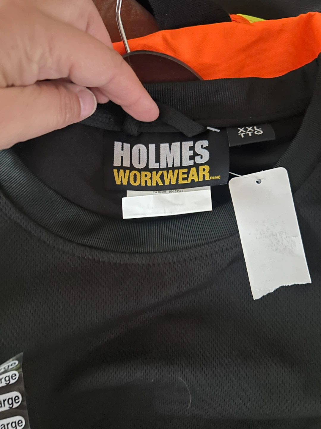 Holmes Workwear Black High-Vis T-Shirt XXL - photo 3
