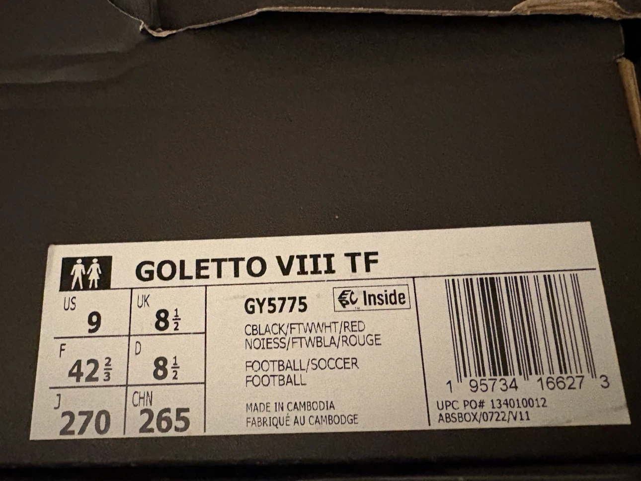 Adidas Goletto VIII TF Football Cleats - photo 4