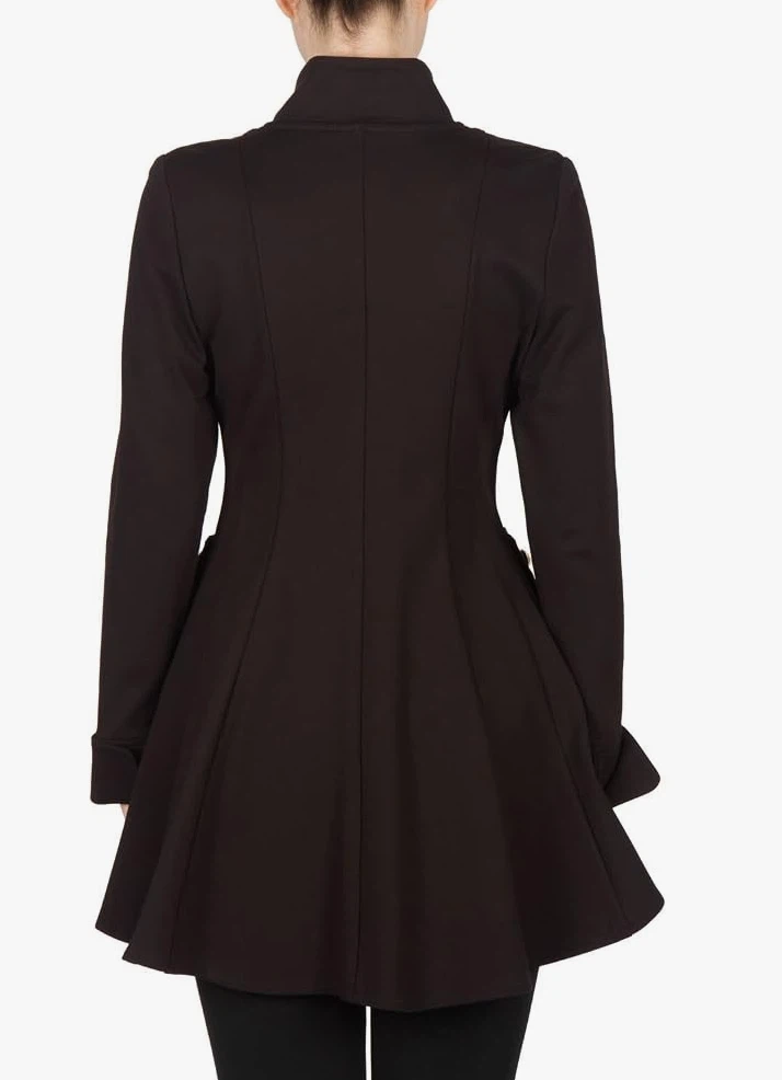 Joseph Ribkoff Size 10 Black Military Buttoned Jacket🧥 - photo 3