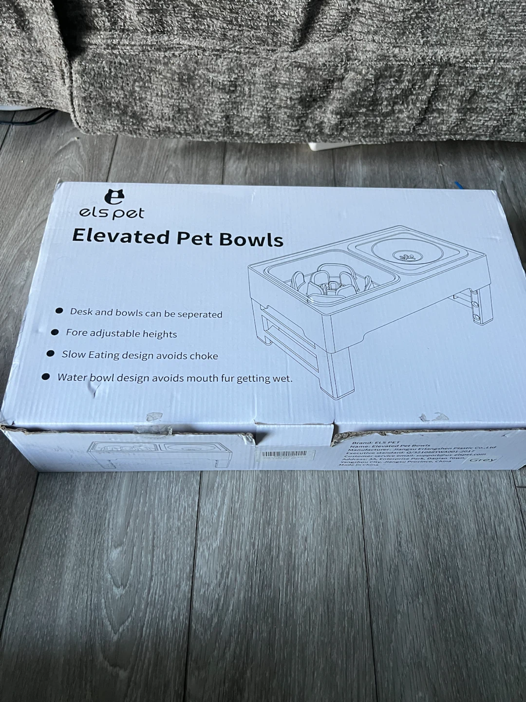 Elevated Dog Bowls Stand with Slow Feeder Dog Bowl