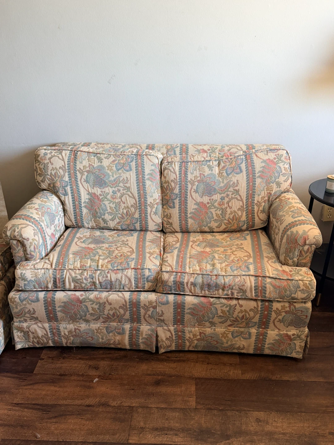Vintage Floral Sofa set - one converts to sleeper bed