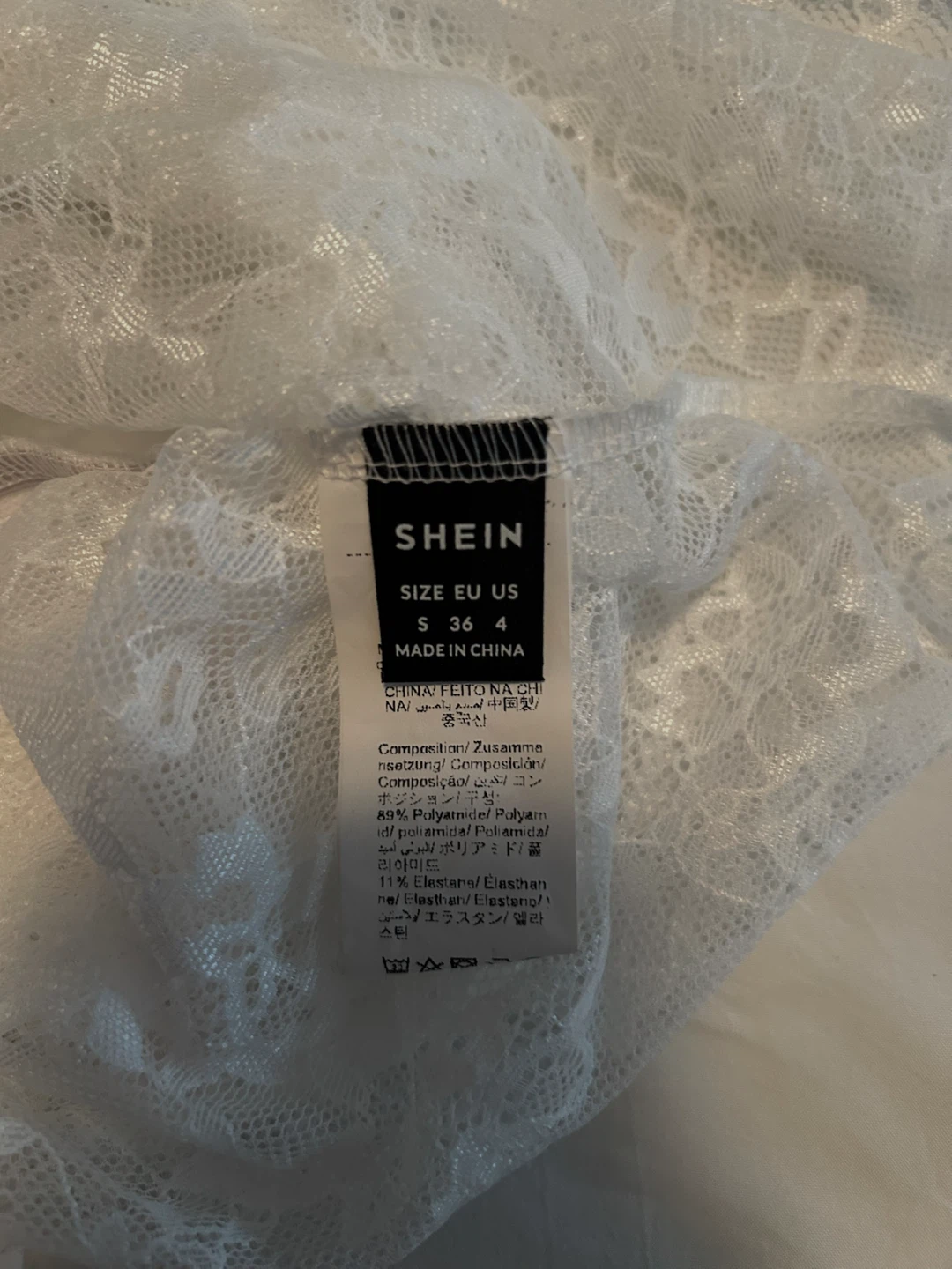 Shein White Lace Tube Top - photo 3