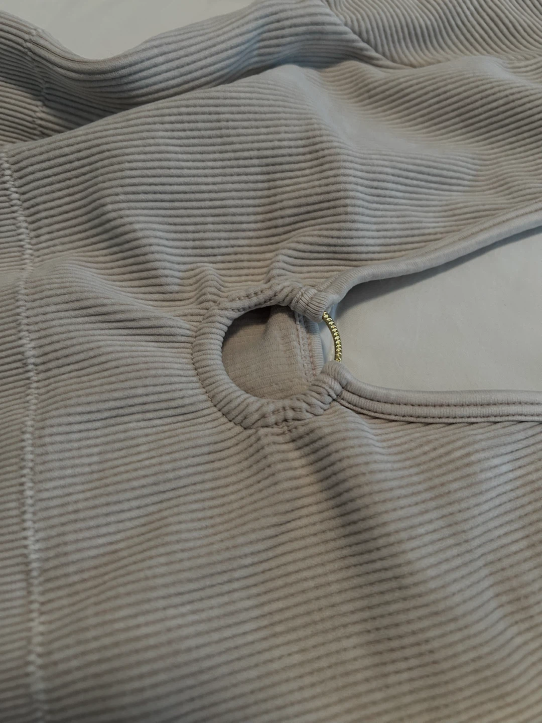 Aerie ribbed crop top with gold detail - photo 2