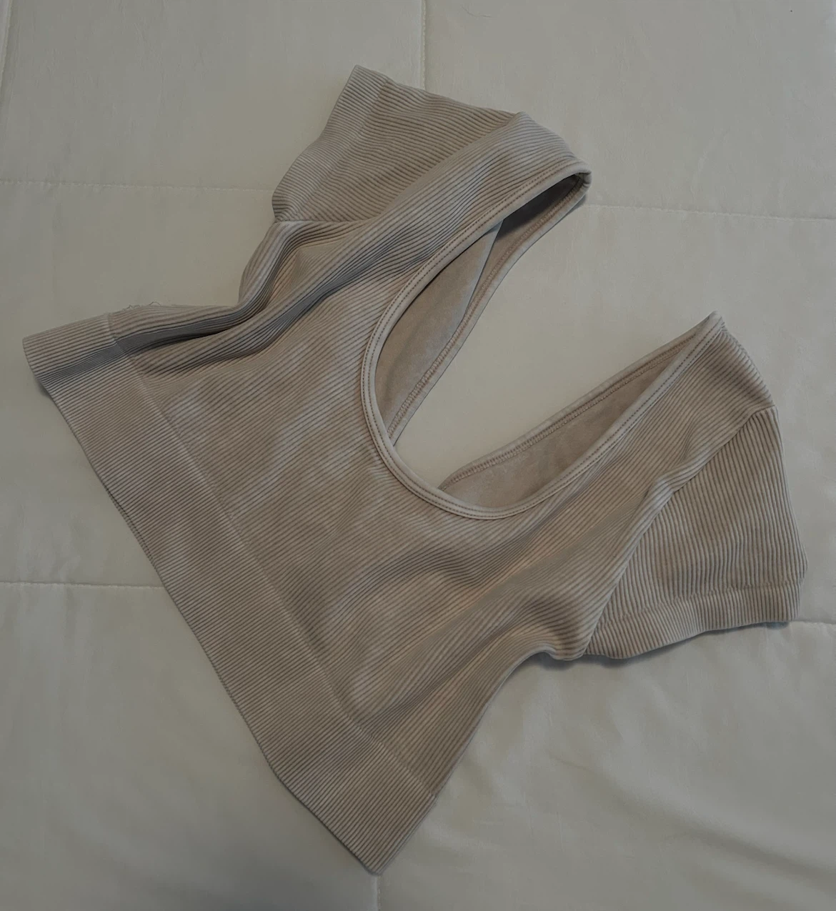 Aerie ribbed crop top with gold detail - photo 3