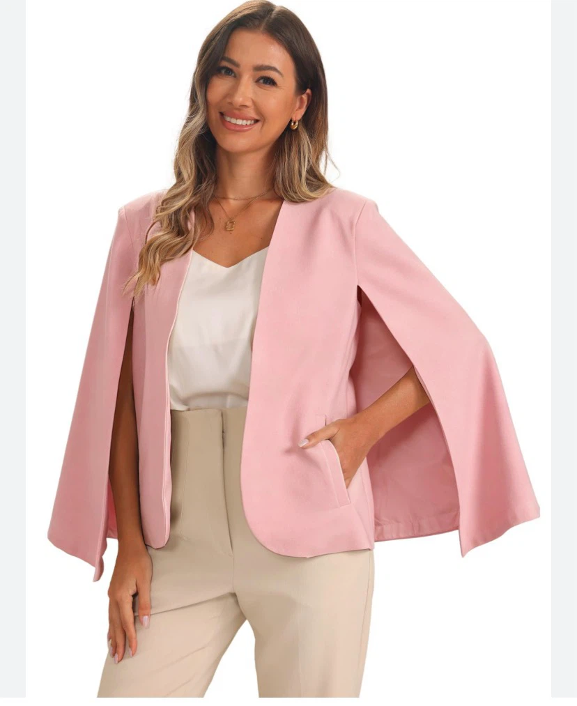 Pink Cape Blazer