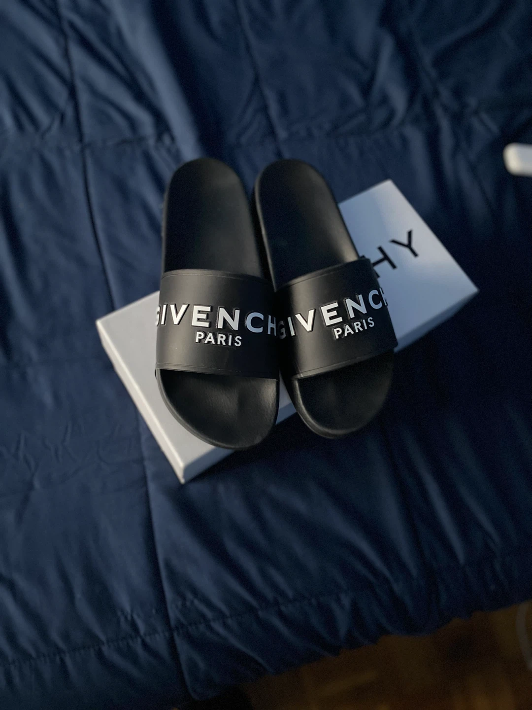 Givenchy Black Slide Sandals