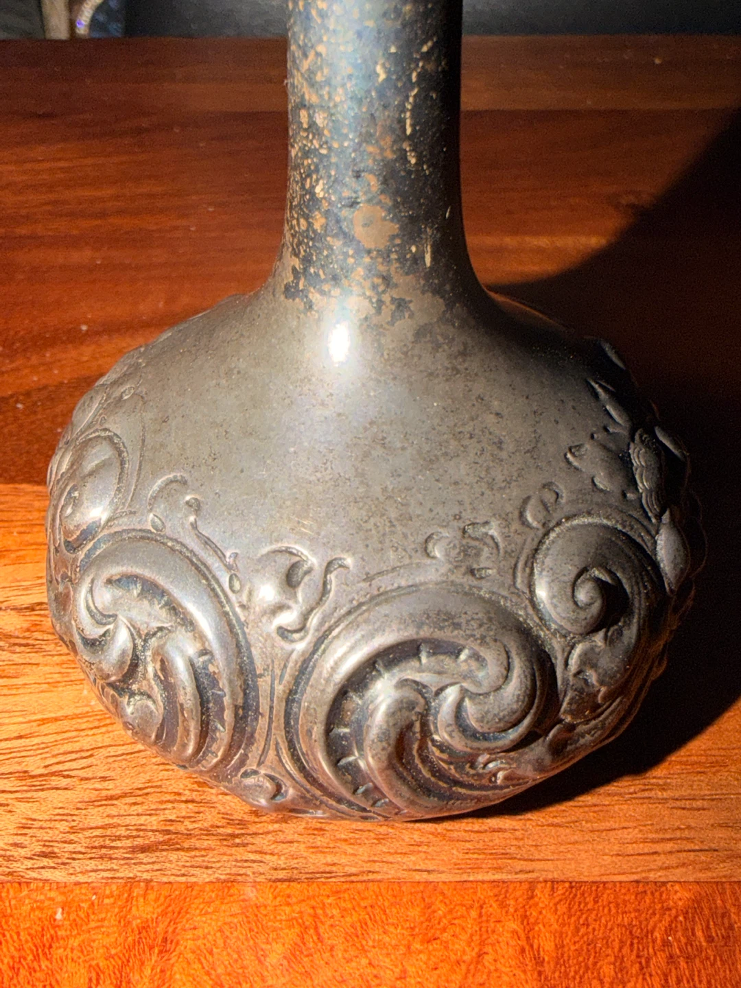 Sterling Silver Decorative Perfume Bottle (Vintage Unpolished)
